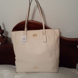 COACH pebbled leather Tote shoulder bag